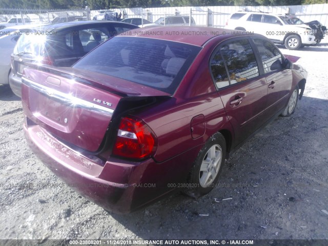 1G1ZT54825F210494 - 2005 CHEVROLET MALIBU LS 红色 照片 4