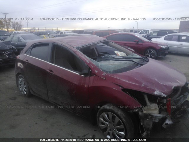 KMHD35LH3GU303876 - 2016 HYUNDAI ELANTRA GT RED photo 6