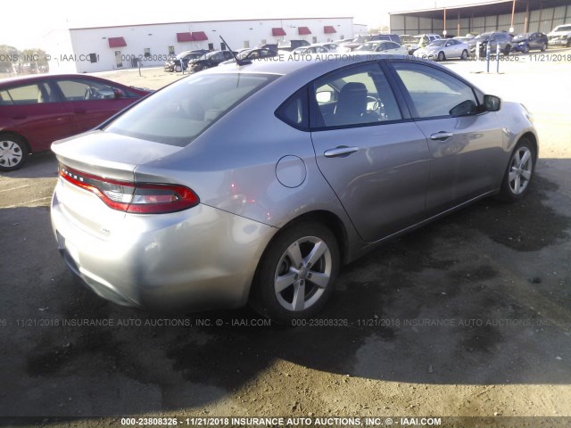 1C3CDFBB0FD351113 - 2015 DODGE DART SXT GRAY photo 4