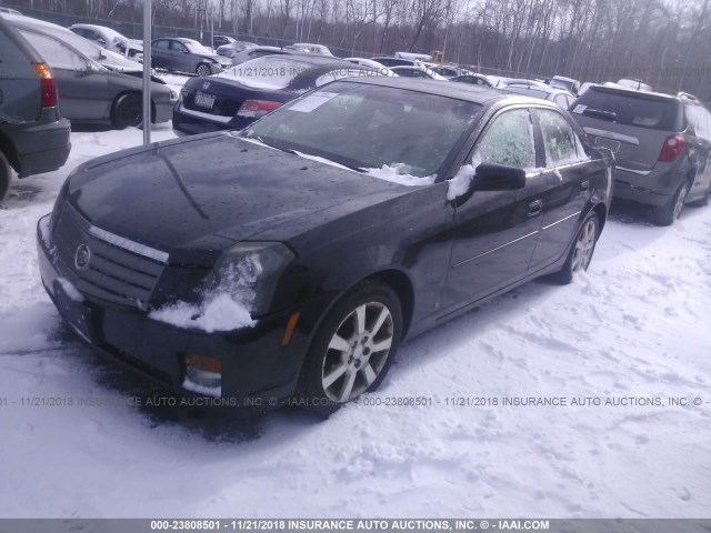 1G6DP577760112755 - 2006 CADILLAC CTS HI FEATURE V6 BLACK photo 2