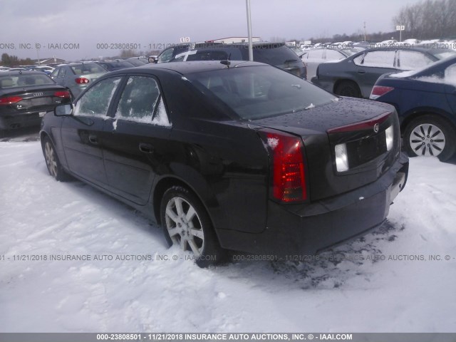 1G6DP577760112755 - 2006 CADILLAC CTS HI FEATURE V6 BLACK photo 3