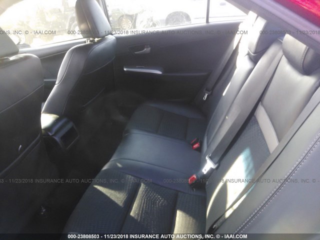 4T1BF1FK3CU578852 - 2012 TOYOTA CAMRY SE/LE/XLE 红色 照片 8