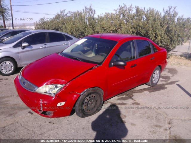 1FAFP34N86W129953 - 2006 FORD FOCUS ZX4 RED photo 6