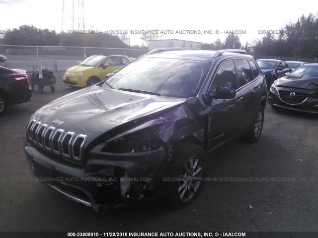 1C4PJMDX4JD572354 - 2018 JEEP CHEROKEE LIMITED GRAY photo 2