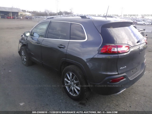 1C4PJMDX4JD572354 - 2018 JEEP CHEROKEE LIMITED GRAY photo 3