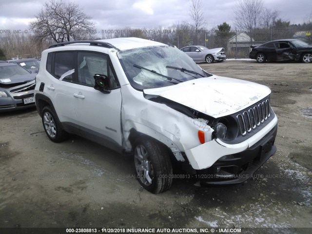 ZACCJBBB4JPG97026 - 2018 JEEP RENEGADE LATITUDE WHITE photo 1