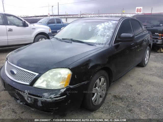 1FAHP24117G157427 - 2007 FORD FIVE HUNDRED SEL BLACK photo 2