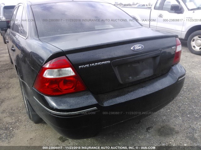 1FAHP24117G157427 - 2007 FORD FIVE HUNDRED SEL BLACK photo 6