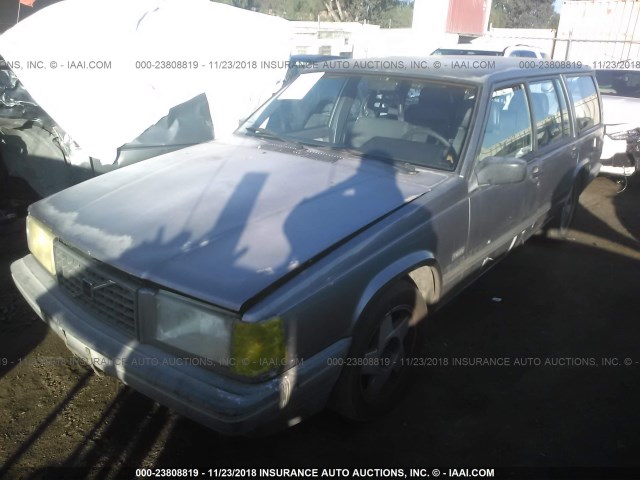 YV1FA8752L1281718 - 1990 VOLVO 740 GRAY photo 2