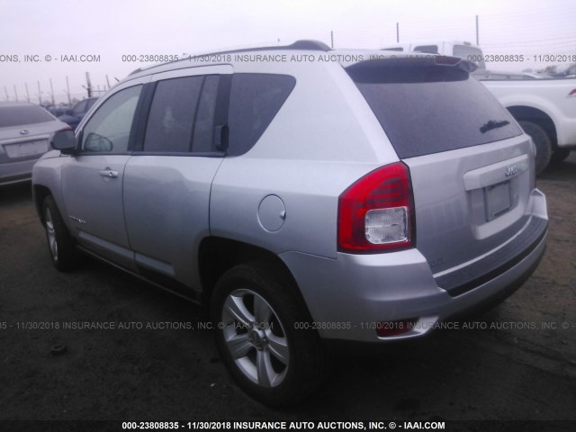 1J4NF1FB8BD270490 - 2011 JEEP COMPASS SPORT SILVER photo 3