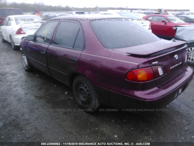 2T1BR12E8WC086041 - 1998 TOYOTA COROLLA VE/CE/LE MAROON photo 3