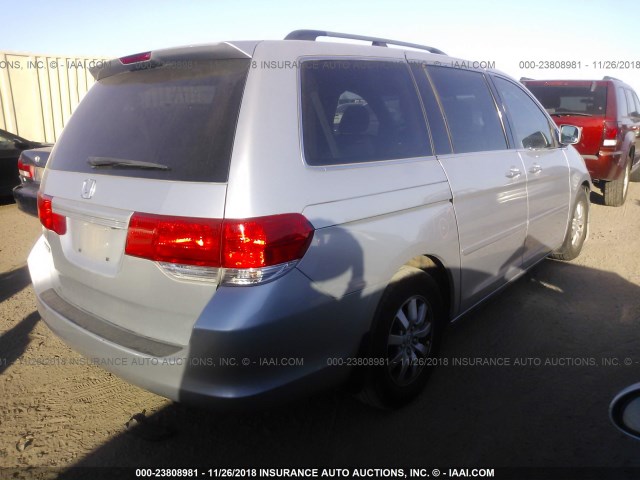 5FNRL3H66AB066113 - 2010 HONDA ODYSSEY EXL SILVER photo 4