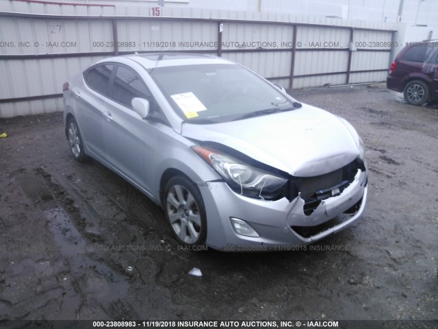 KMHDH4AE6DU559252 - 2013 HYUNDAI ELANTRA GLS/LIMITED SILVER photo 1