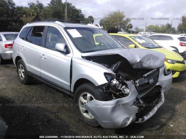 5NMSG13D17H108646 - 2007 HYUNDAI SANTA FE GLS SILVER photo 1