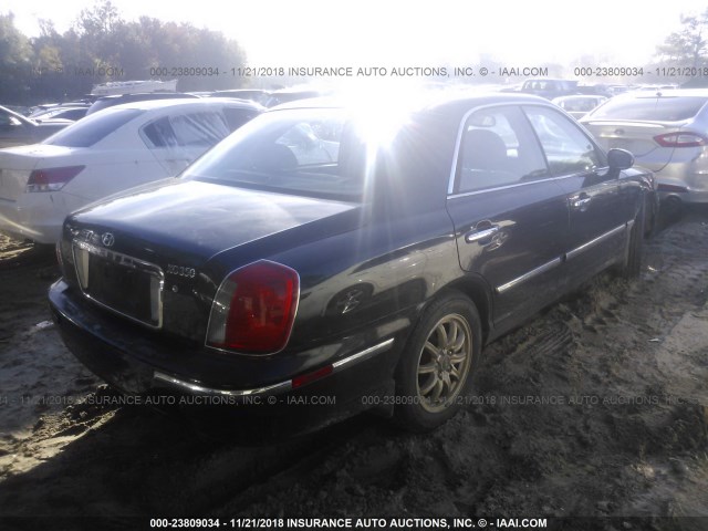 KMHFU45E64A313169 - 2004 HYUNDAI XG 350 BLACK photo 4