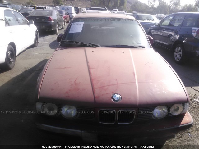 WBAHD2317K2093000 - 1989 BMW 535 I AUTOMATIC RED photo 6