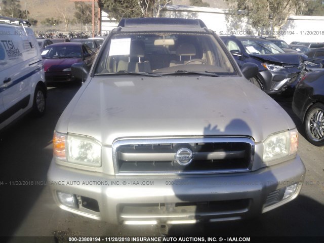 JN8DR09X22W666935 - 2002 NISSAN PATHFINDER LE/SE GOLD photo 6