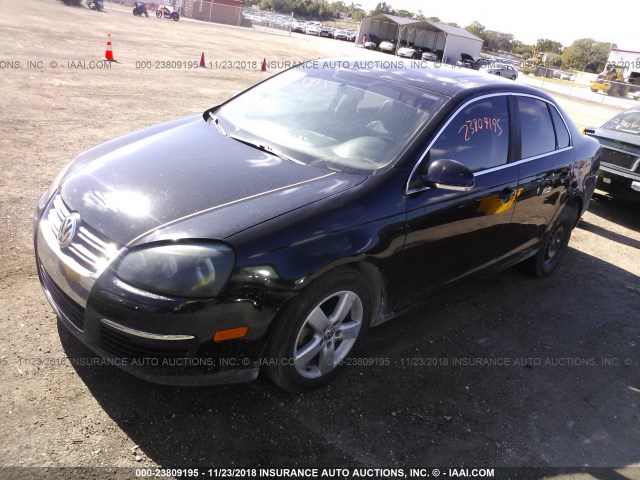 3VWRM71K98M144737 - 2008 VOLKSWAGEN JETTA SE/SEL BLACK photo 2