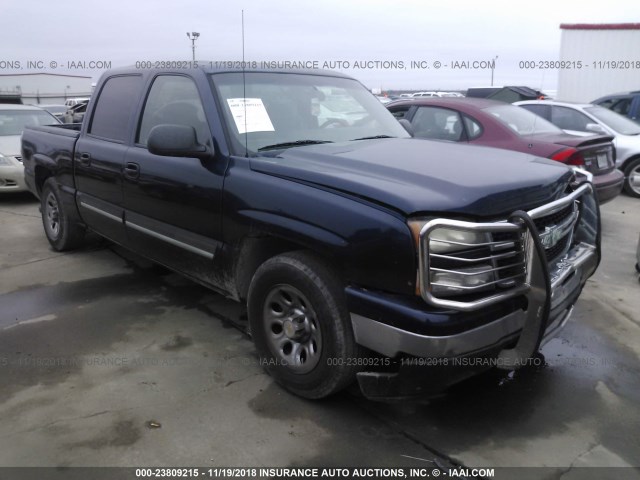 2GCEC13V661265108 - 2006 CHEVROLET SILVERADO C1500 BLUE photo 1