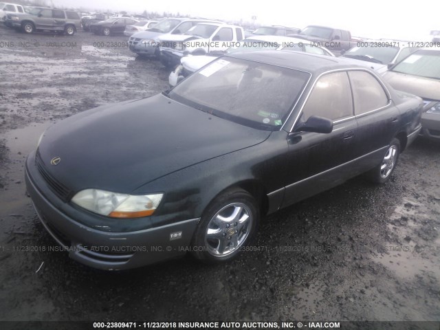 JT8GK13T4R0005122 - 1994 LEXUS ES 300 GREEN photo 2