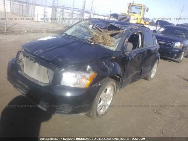 1B3HB48A89D162855 - 2009 DODGE CALIBER SXT BLACK photo 2