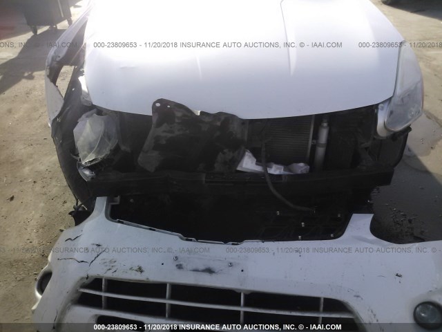 JN8AS5MT1CW300670 - 2012 NISSAN ROGUE S/SV WHITE photo 6