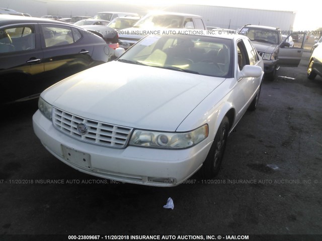 1G6KY54913U244988 - 2003 CADILLAC SEVILLE STS WHITE photo 2