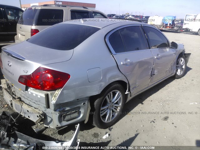 JN1CV6AP1AM200086 - 2010 INFINITI G37 SPORT SILVER photo 3