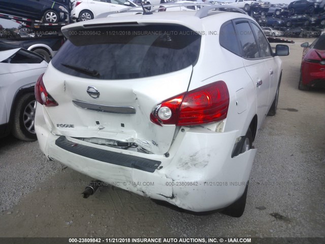 JN8AS5MT0CW291010 - 2012 NISSAN ROGUE S/SV WHITE photo 6