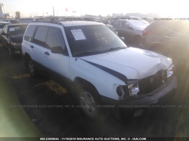 JF1SF6355YG726852 - 2000 SUBARU FORESTER L WHITE photo 1