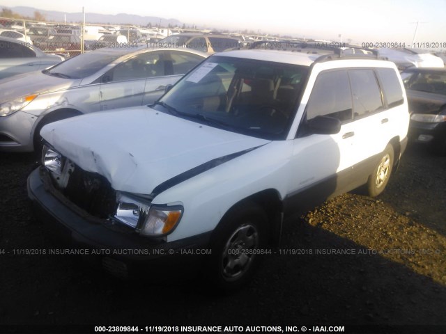 JF1SF6355YG726852 - 2000 SUBARU FORESTER L WHITE photo 2