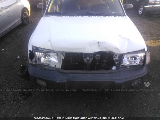 JF1SF6355YG726852 - 2000 SUBARU FORESTER L WHITE photo 6