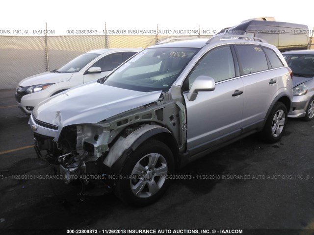 3GNAL2EK0ES527285 - 2014 CHEVROLET CAPTIVA LS SILVER photo 2