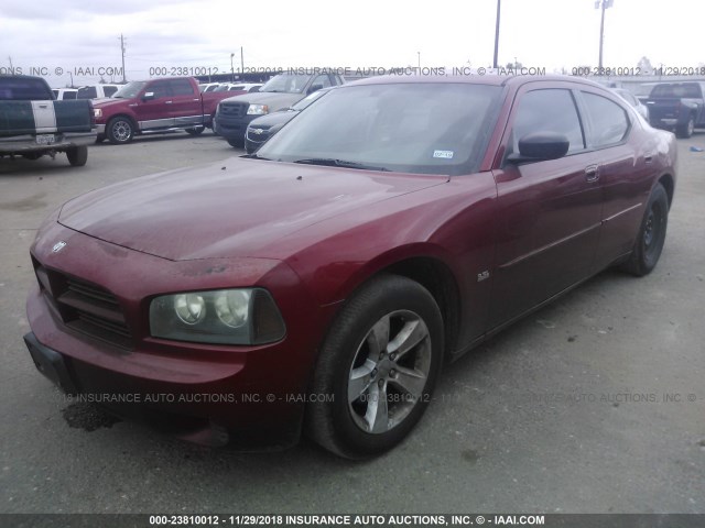 2B3KA43G56H311824 - 2006 DODGE CHARGER SE/SXT RED photo 2