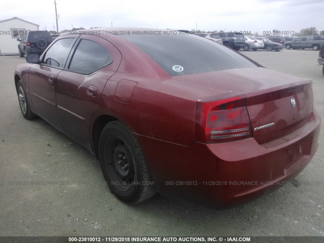 2B3KA43G56H311824 - 2006 DODGE CHARGER SE/SXT RED photo 3