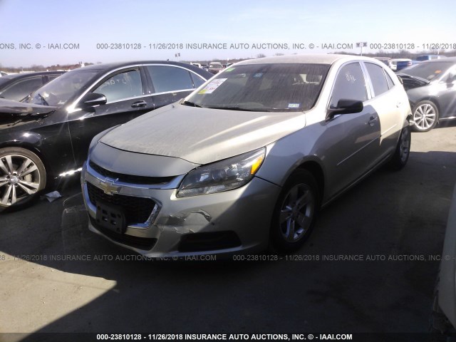 1G11B5SL2FF285656 - 2015 CHEVROLET MALIBU LS 金色 照片 2