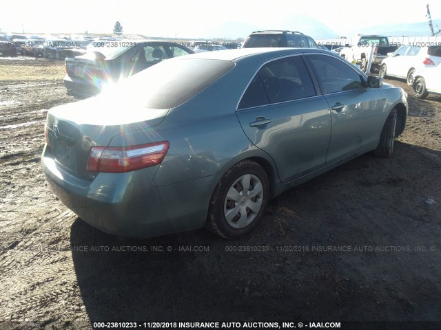 4T4BE46K89R072596 - 2009 TOYOTA CAMRY SE/LE/XLE GREEN photo 4