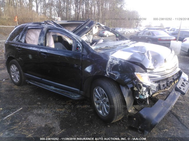 2FMDK3JC2ABB13112 - 2010 FORD EDGE SEL BLACK photo 1