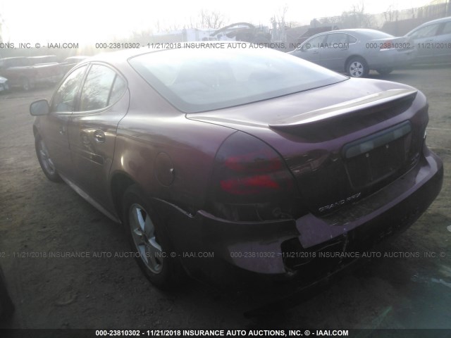 2G2WP522851191104 - 2005 PONTIAC GRAND PRIX RED photo 3