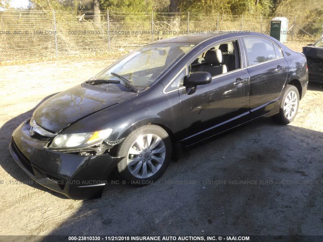 2HGFA1F98BH512298 - 2011 HONDA CIVIC EXL BLACK photo 2