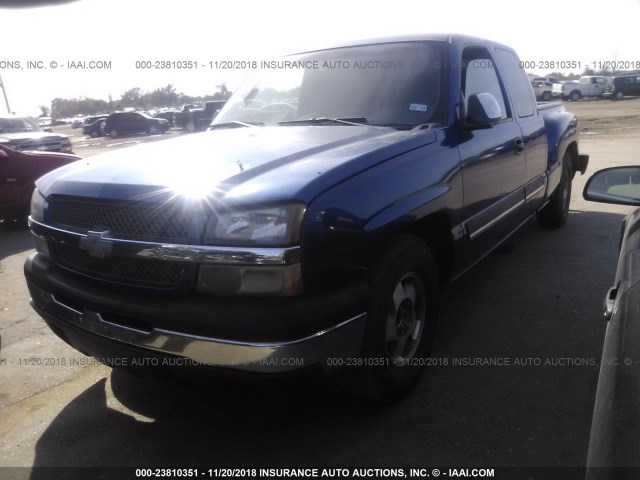 1GCEC19V24Z214037 - 2004 CHEVROLET SILVERADO C1500 BLUE photo 2