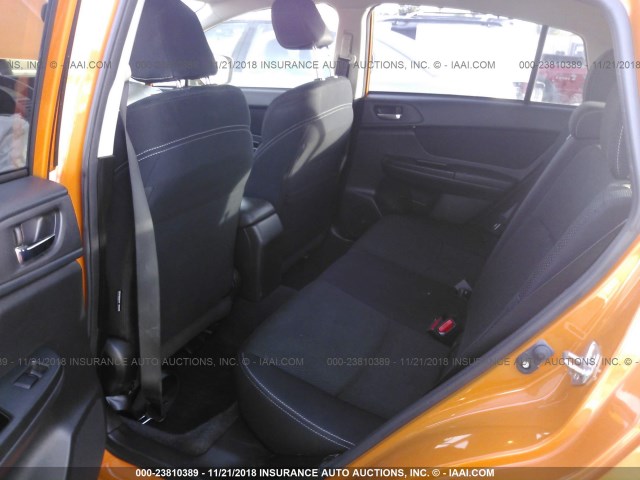 JF2GPACC1D2815437 - 2013 SUBARU XV CROSSTREK 2.0 PREMIUM ORANGE photo 8