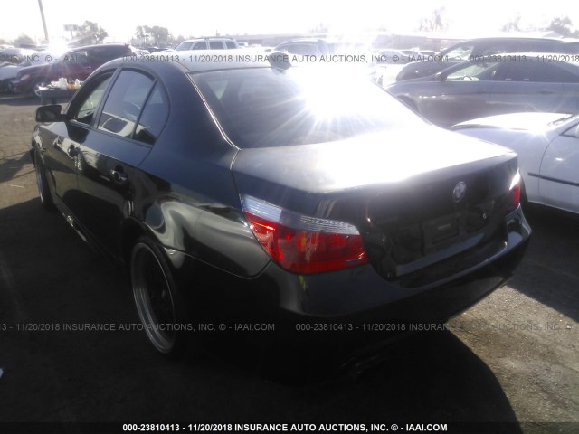 WBANE73577CM49155 - 2007 BMW 530 I BLACK photo 3