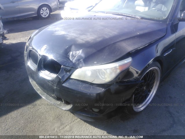 WBANE73577CM49155 - 2007 BMW 530 I BLACK photo 6