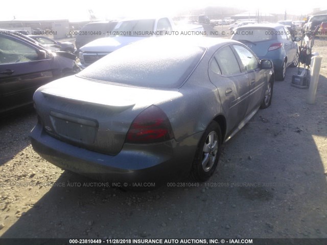 2G2WP522651327777 - 2005 PONTIAC GRAND PRIX GRAY photo 4