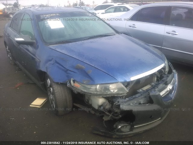 19UUA76507A021415 - 2007 ACURA TL TYPE S BLUE photo 1