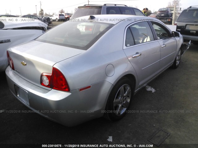 1G1ZD5E09CF193597 - 2012 CHEVROLET MALIBU 2LT SILVER photo 4