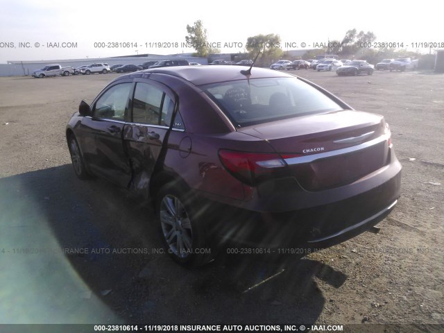 1C3CCBBB9DN727424 - 2013 CHRYSLER 200 TOURING RED photo 3