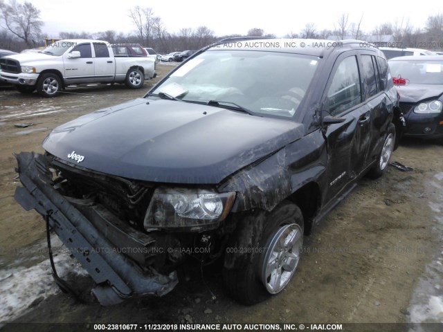 1C4NJCEA4GD769321 - 2016 JEEP COMPASS LATITUDE BLACK photo 2