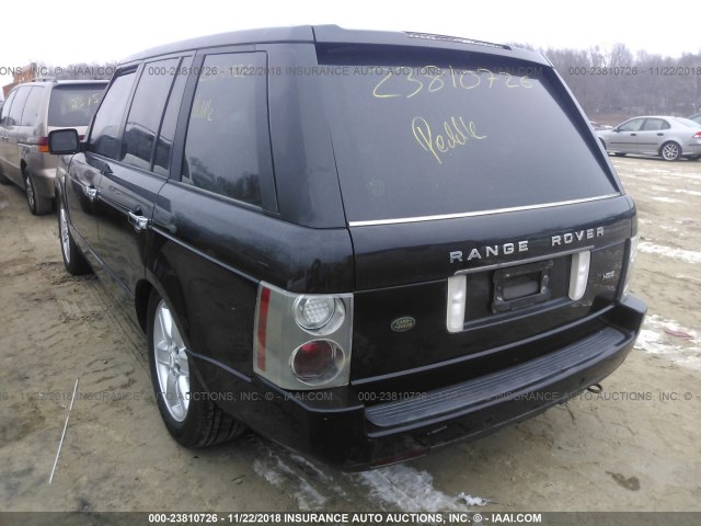 SALME11493A132952 - 2003 LAND ROVER RANGE ROVER HSE BLACK photo 3